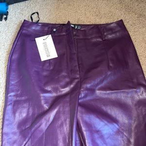 Misguided leather pants